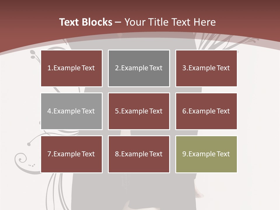 Pose Cosmetics Skirt PowerPoint Template