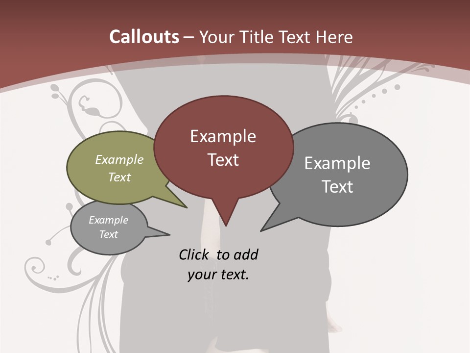 Pose Cosmetics Skirt PowerPoint Template