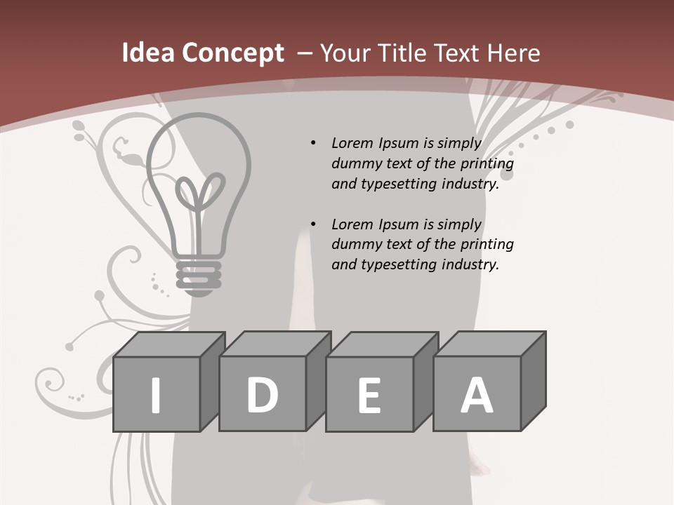 Pose Cosmetics Skirt PowerPoint Template