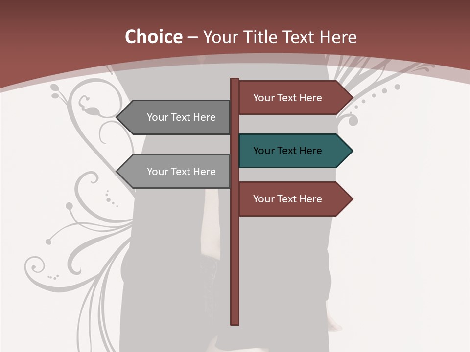 Pose Cosmetics Skirt PowerPoint Template