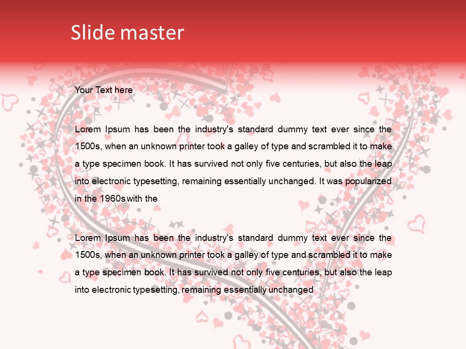 Valentines Day Day Red PowerPoint Template