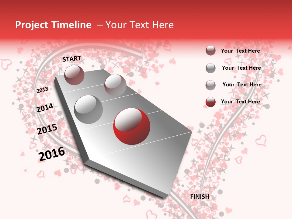 Valentines Day Day Red PowerPoint Template
