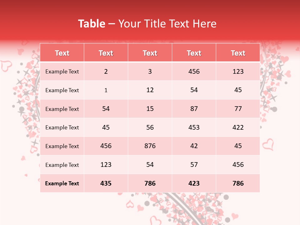 Valentines Day Day Red PowerPoint Template