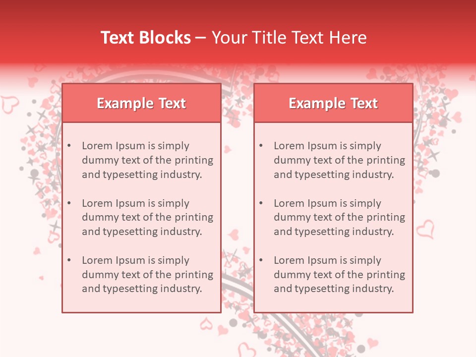 Valentines Day Day Red PowerPoint Template