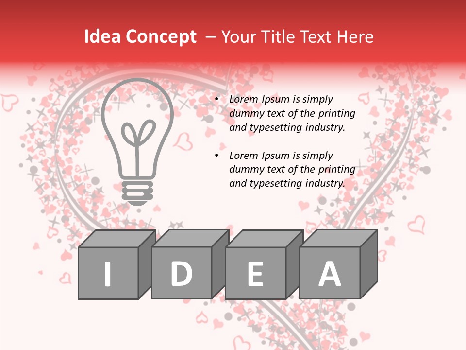 Valentines Day Day Red PowerPoint Template