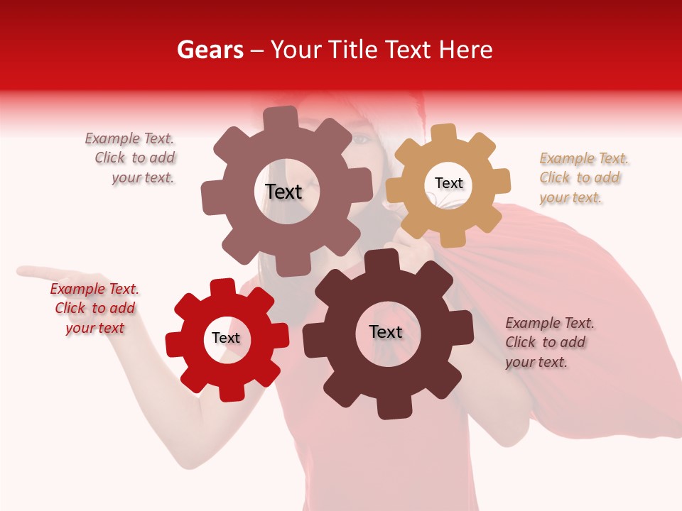 Holiday Seasonal Woman PowerPoint Template