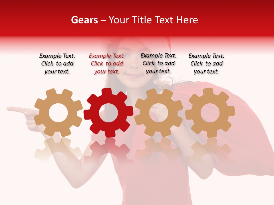 Holiday Seasonal Woman PowerPoint Template