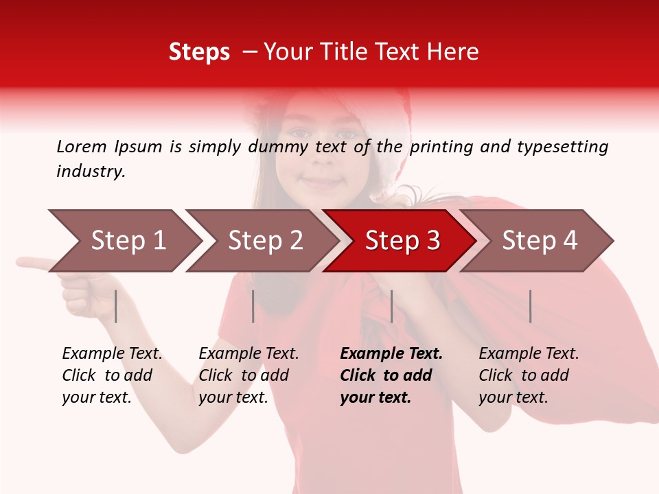 Holiday Seasonal Woman PowerPoint Template