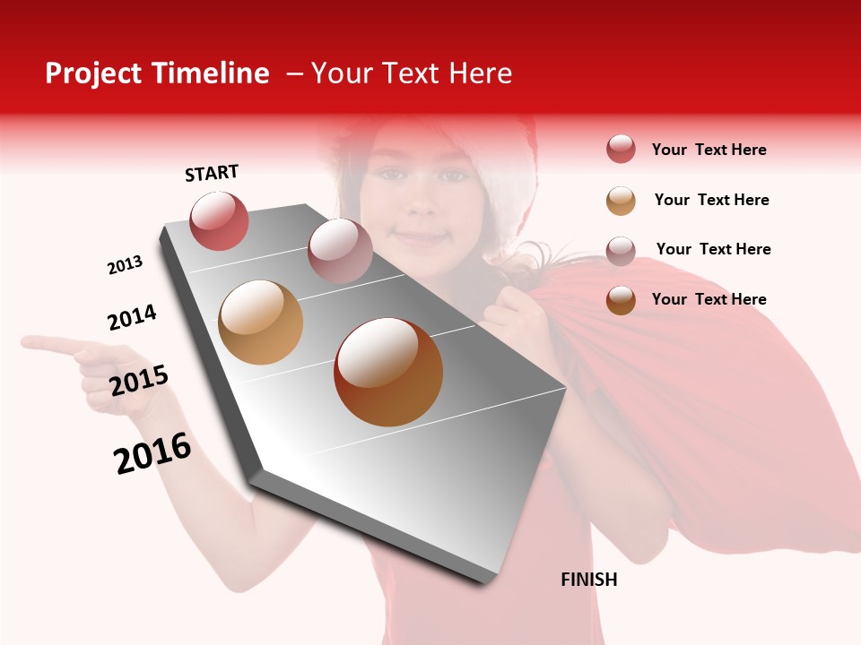 Holiday Seasonal Woman PowerPoint Template