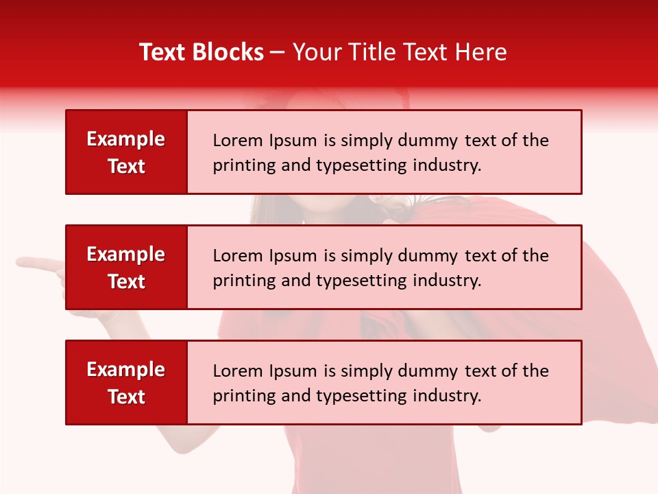 Holiday Seasonal Woman PowerPoint Template