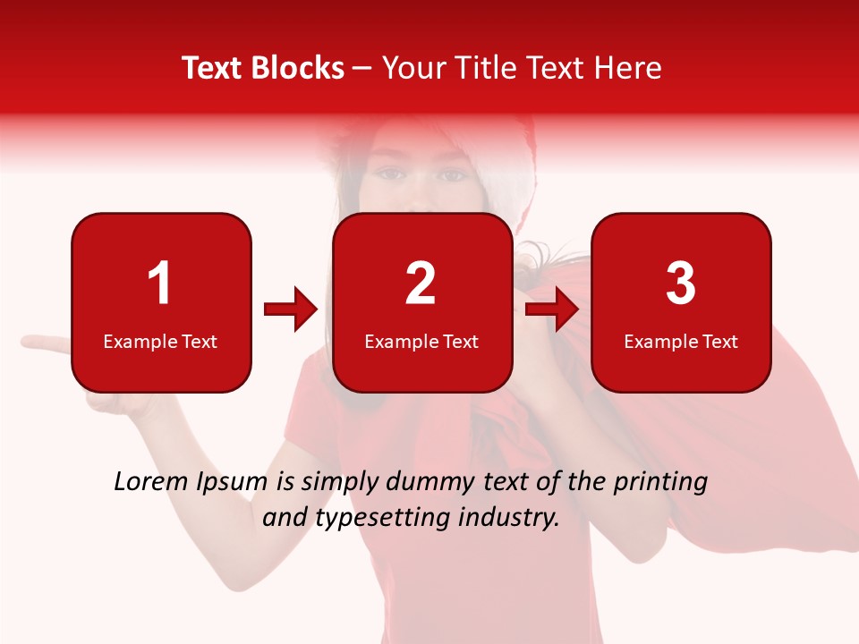 Holiday Seasonal Woman PowerPoint Template