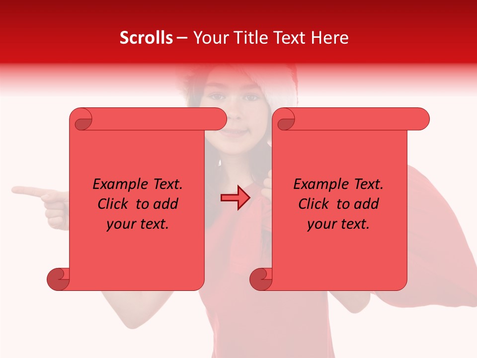 Holiday Seasonal Woman PowerPoint Template