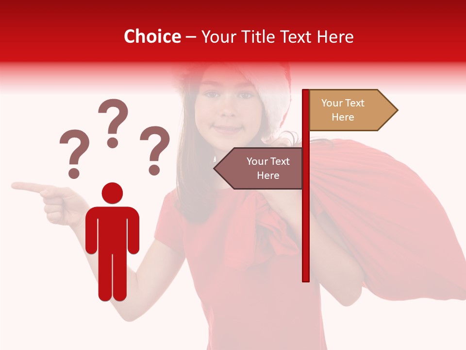 Holiday Seasonal Woman PowerPoint Template