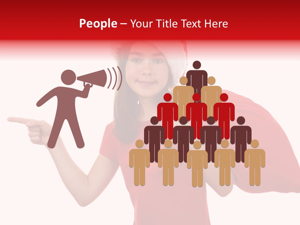 Holiday Seasonal Woman PowerPoint Template