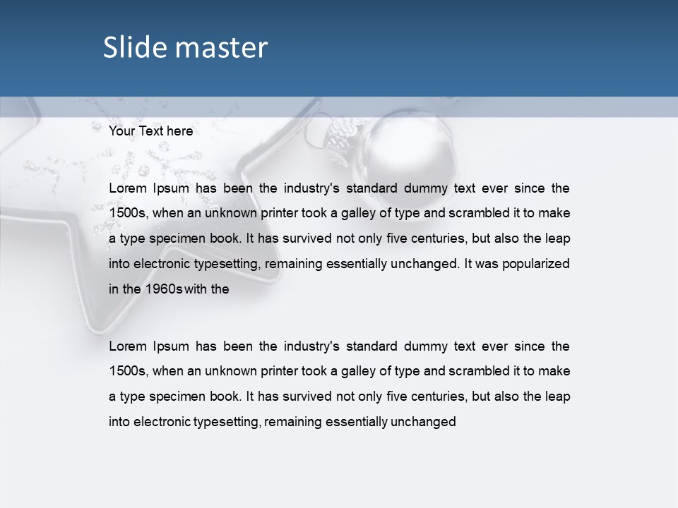 Ornament Background Christmas PowerPoint Template