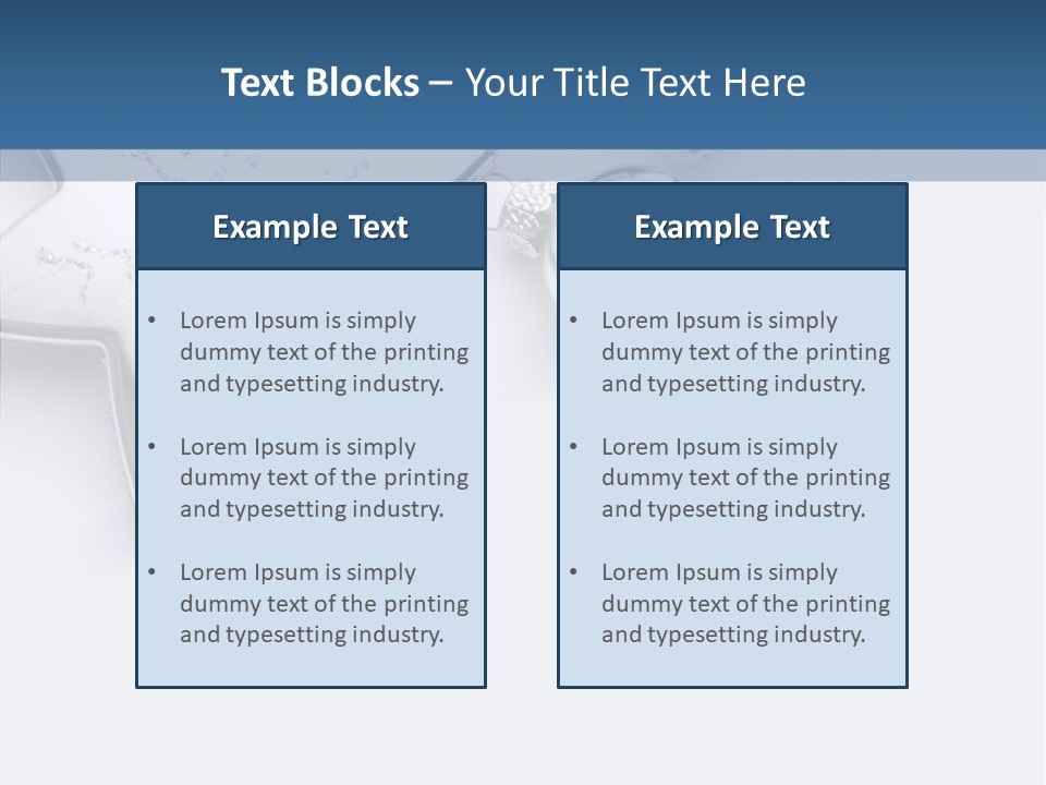 Ornament Background Christmas PowerPoint Template