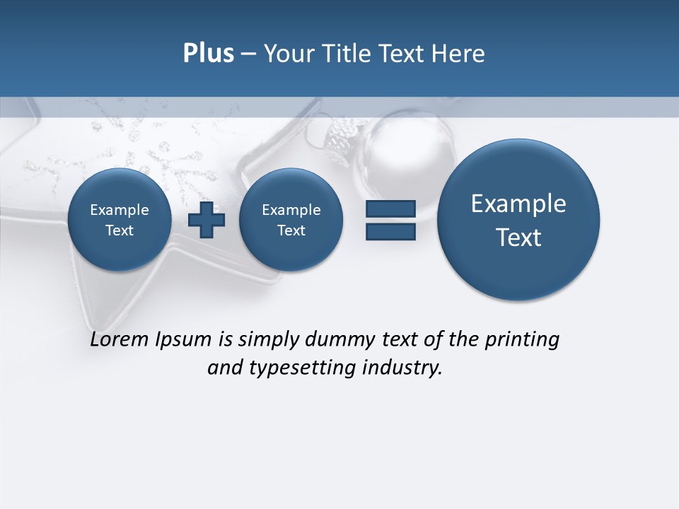 Ornament Background Christmas PowerPoint Template