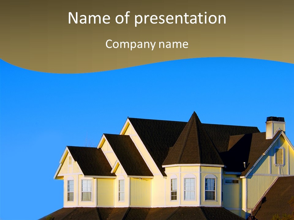 Residence Residential Estate PowerPoint Template