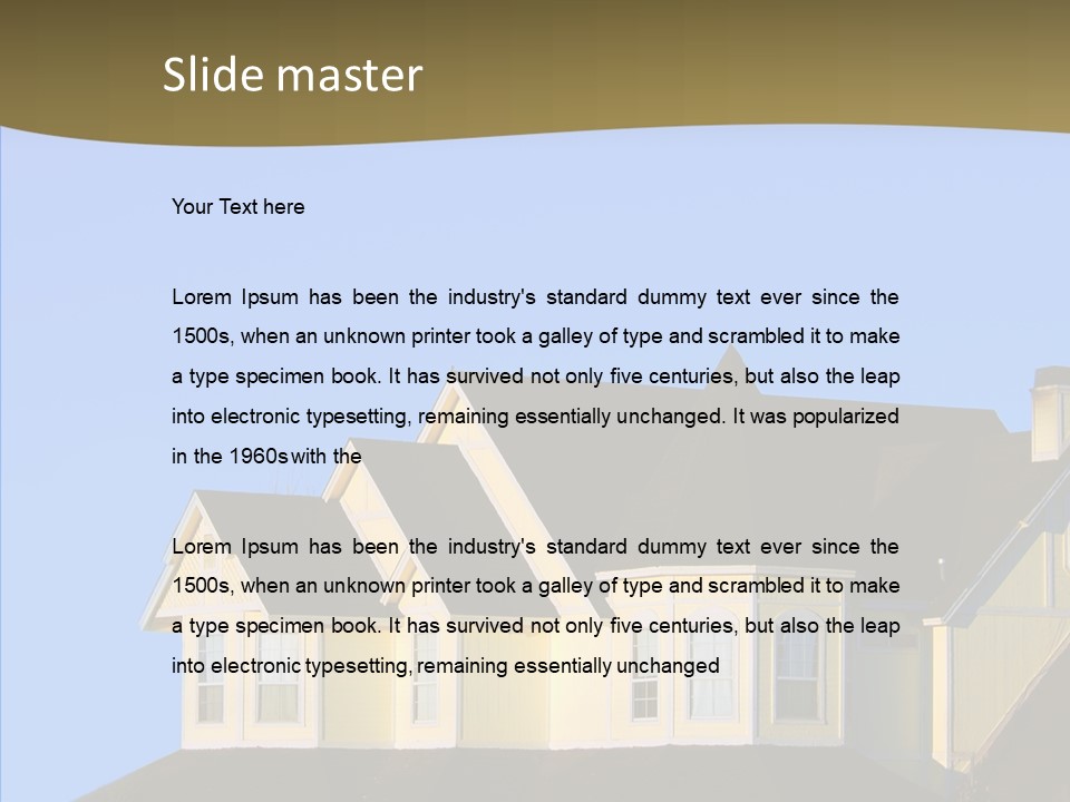 Residence Residential Estate PowerPoint Template