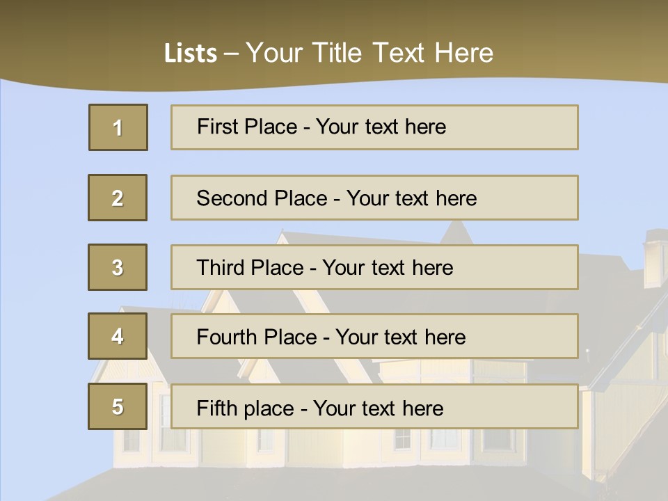 Residence Residential Estate PowerPoint Template