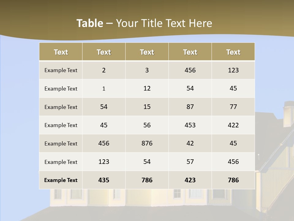Residence Residential Estate PowerPoint Template
