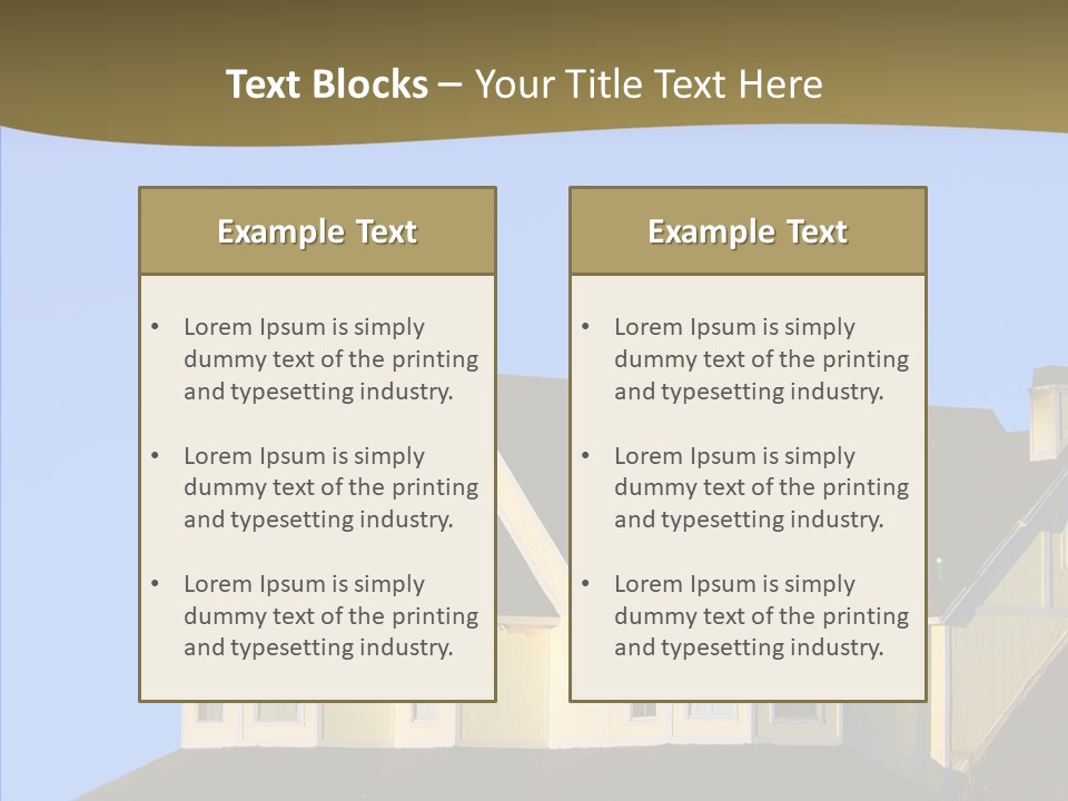 Residence Residential Estate PowerPoint Template