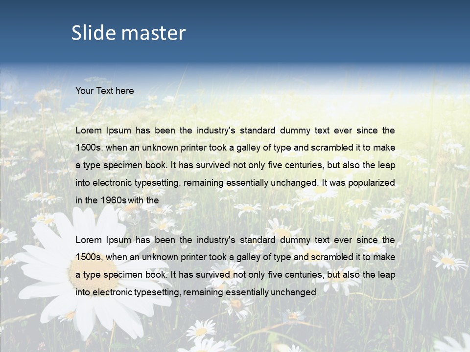 Background Plant Grass PowerPoint Template