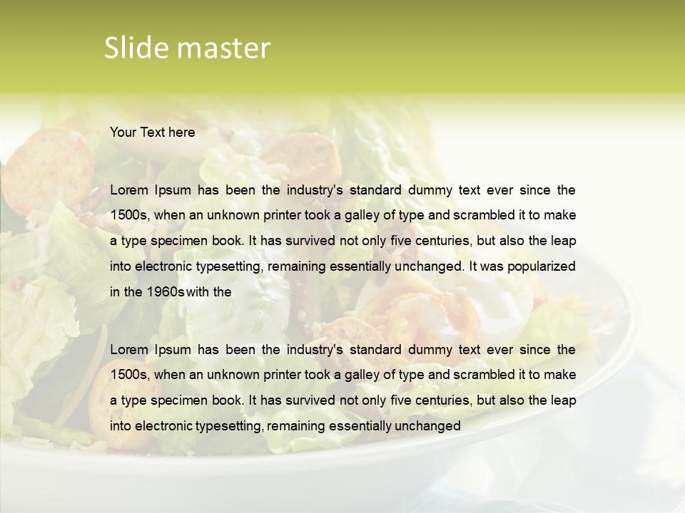 Cos Food Caesar PowerPoint Template
