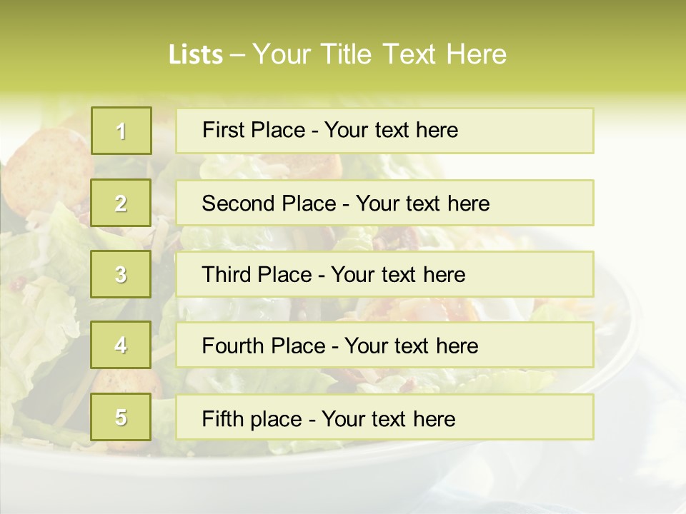 Cos Food Caesar PowerPoint Template
