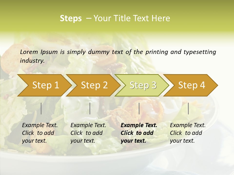 Cos Food Caesar PowerPoint Template