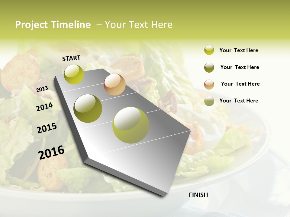 Cos Food Caesar PowerPoint Template