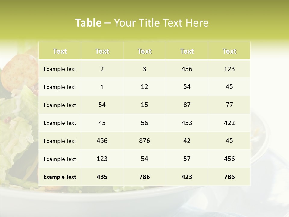 Cos Food Caesar PowerPoint Template