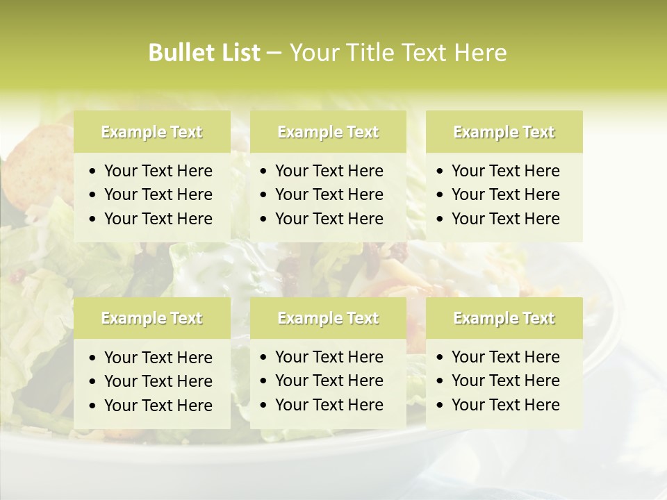 Cos Food Caesar PowerPoint Template