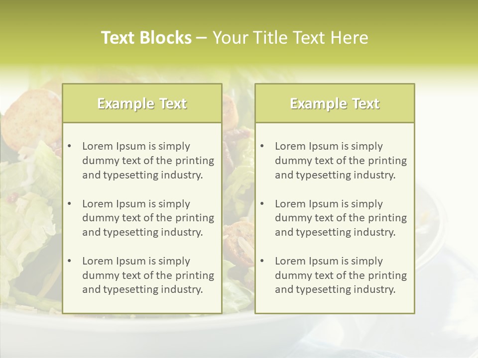 Cos Food Caesar PowerPoint Template