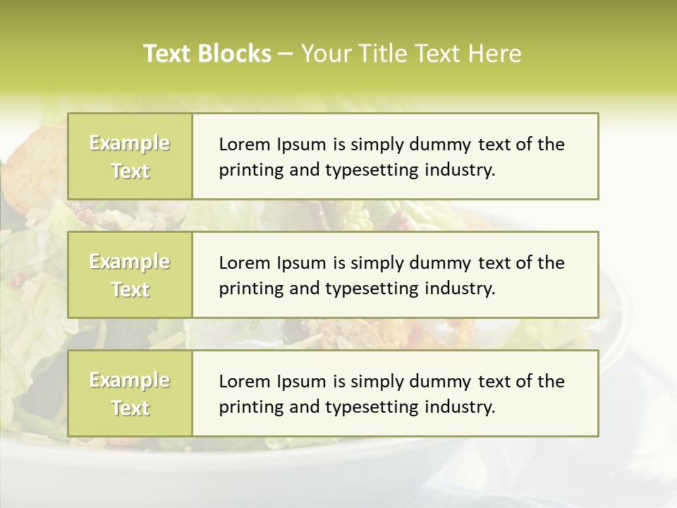 Cos Food Caesar PowerPoint Template