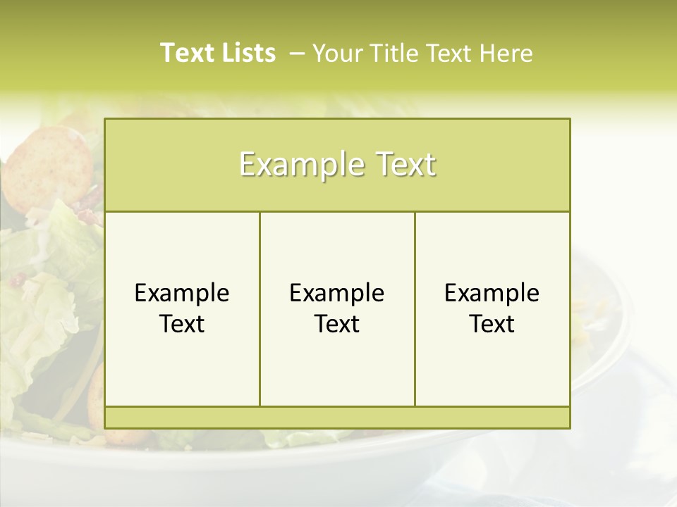 Cos Food Caesar PowerPoint Template