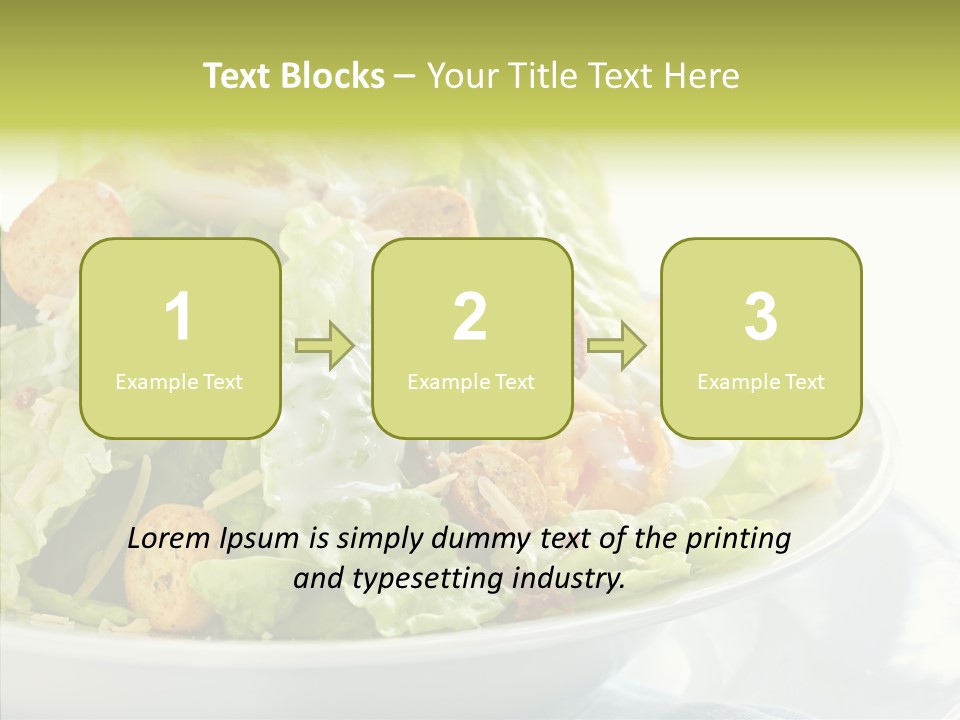 Cos Food Caesar PowerPoint Template