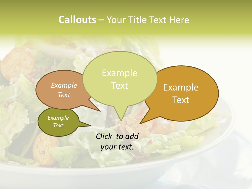 Cos Food Caesar PowerPoint Template