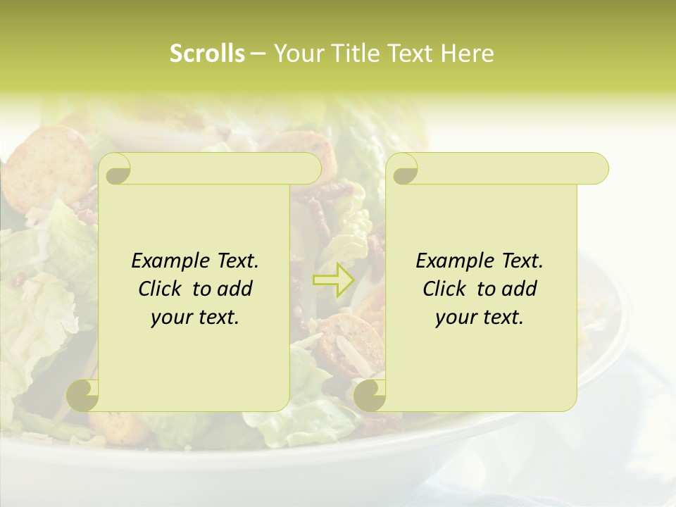 Cos Food Caesar PowerPoint Template