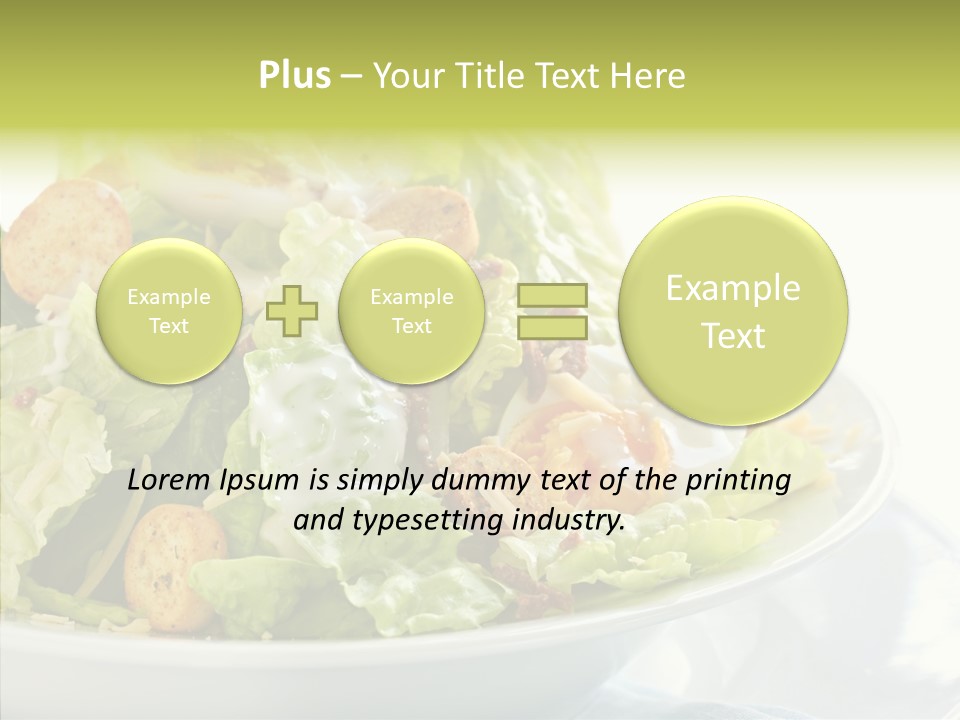 Cos Food Caesar PowerPoint Template