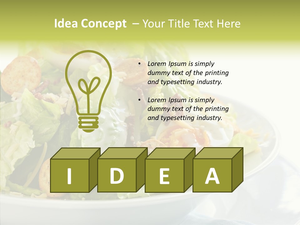 Cos Food Caesar PowerPoint Template