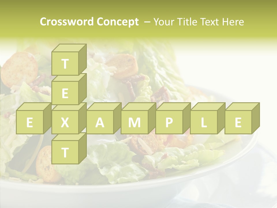 Cos Food Caesar PowerPoint Template