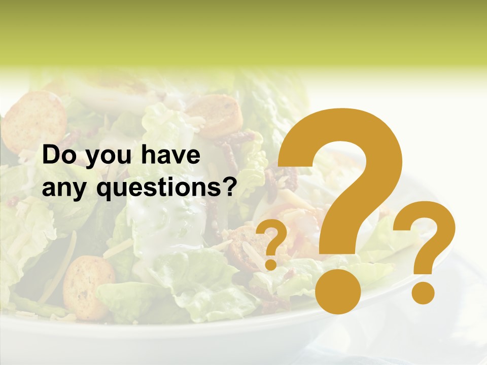 Cos Food Caesar PowerPoint Template