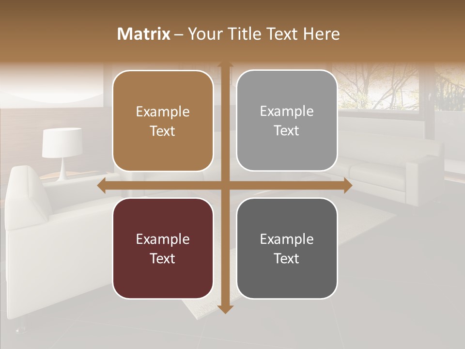 Shadows Window Interior PowerPoint Template