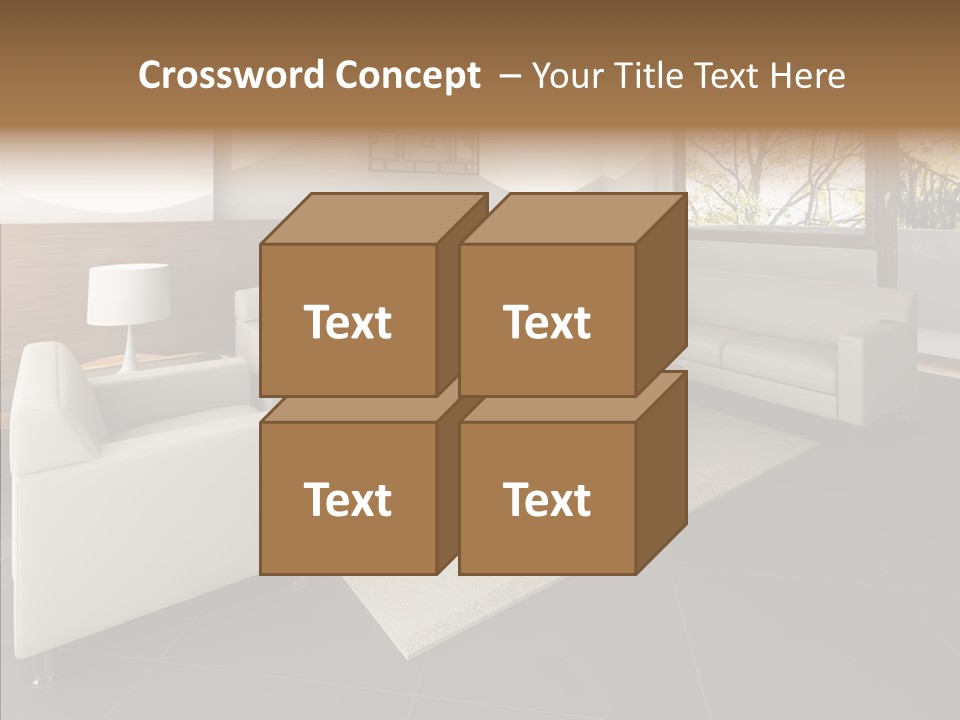 Shadows Window Interior PowerPoint Template