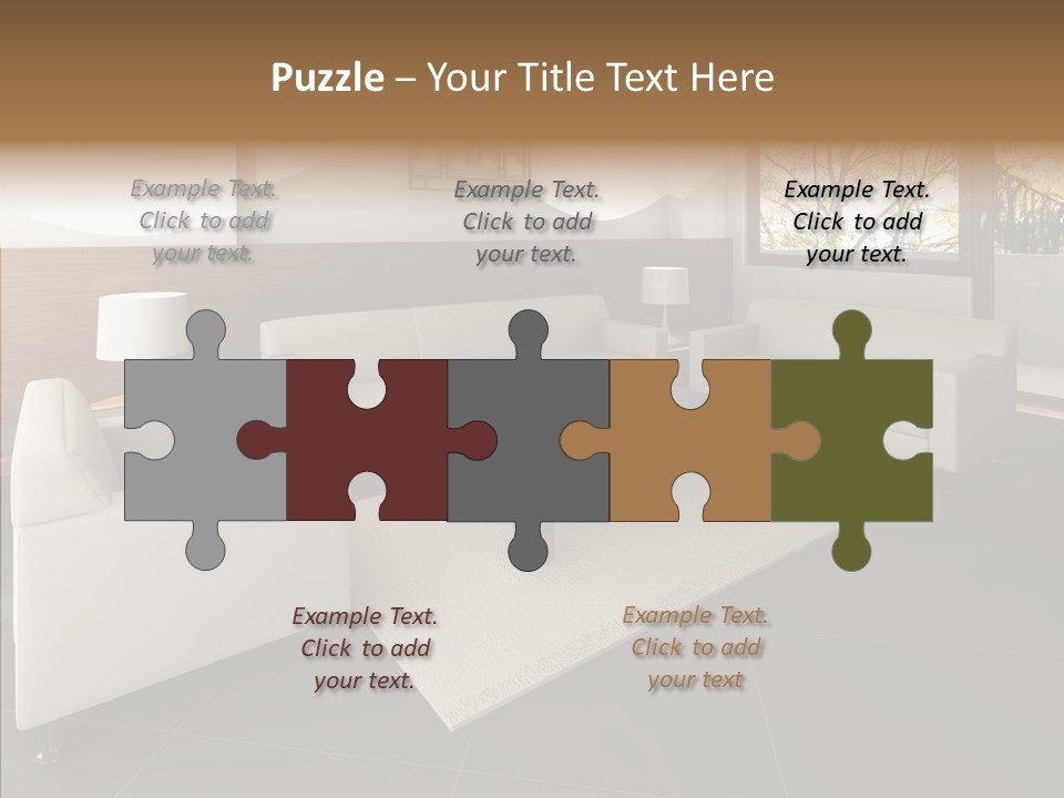Shadows Window Interior PowerPoint Template