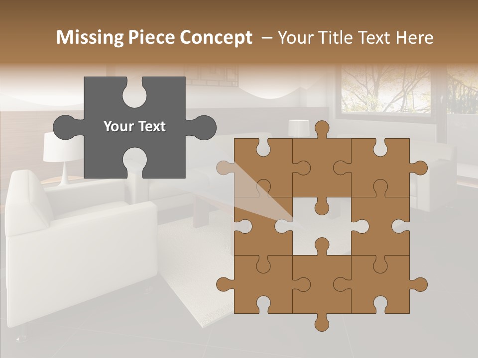 Shadows Window Interior PowerPoint Template