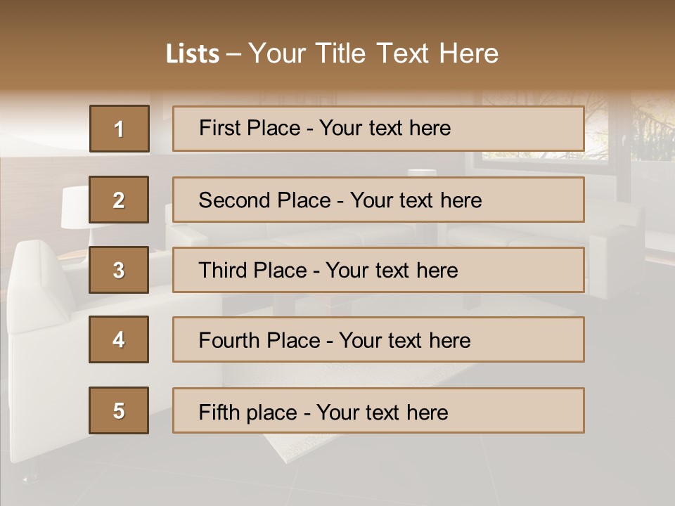 Shadows Window Interior PowerPoint Template
