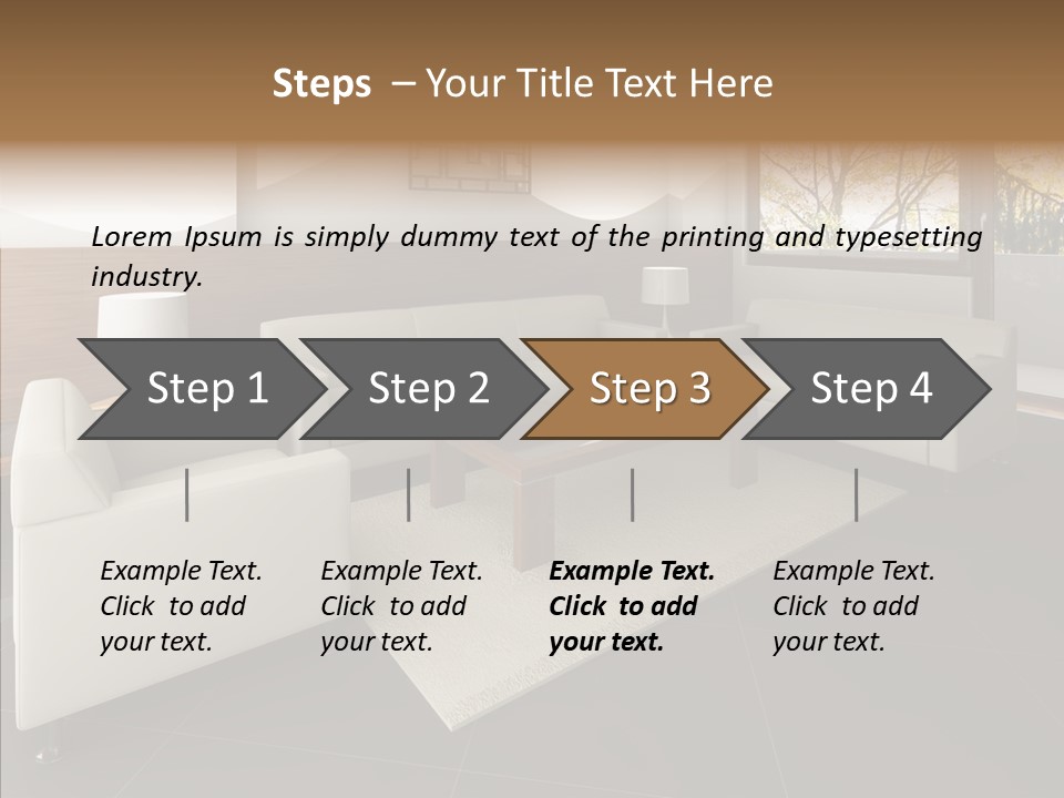 Shadows Window Interior PowerPoint Template