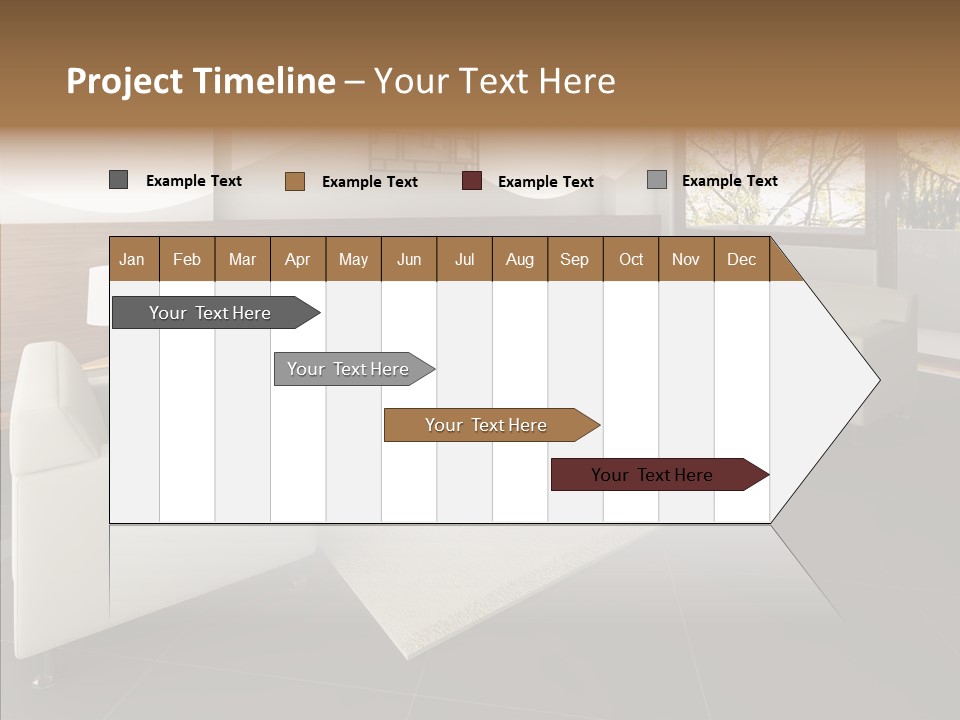 Shadows Window Interior PowerPoint Template